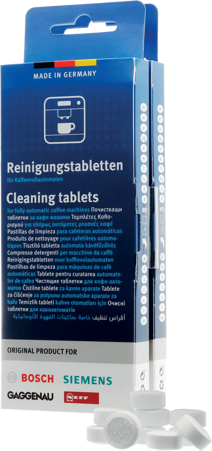 Tablettes de nettoyage pour cafetière Bosch 00311979