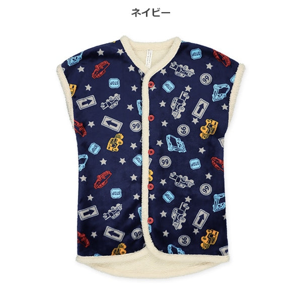 西松屋 ELFINDOLL マイクロフリース裏ボアロングポンチョ（くるま） 正規品