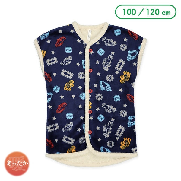 西松屋 ELFINDOLL マイクロフリース裏ボアロングポンチョ（くるま） 正規品