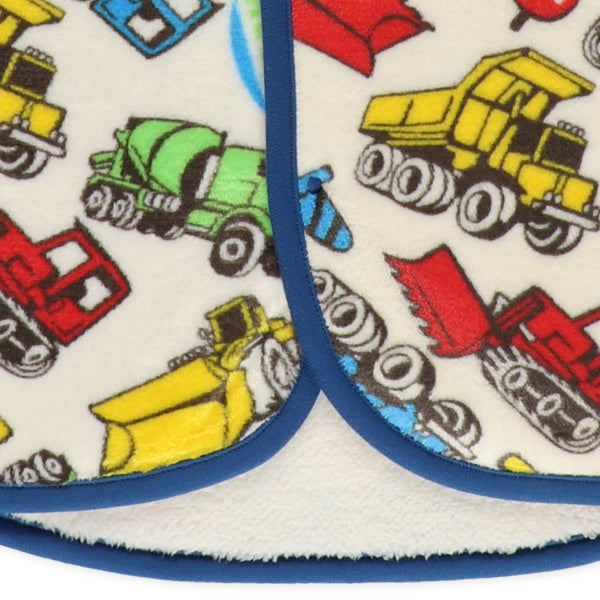 西松屋 ELFINDOLL マイクロフリース裏ボアロングポンチョ（はたらくくるま） 正規品