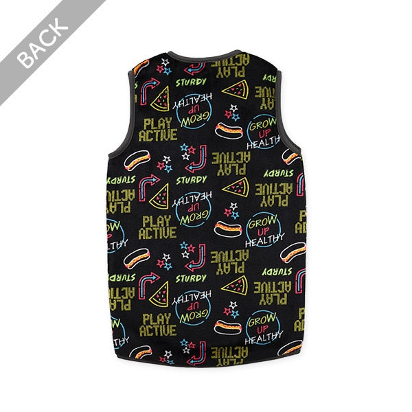 西松屋 ELFINDOLL マイクロフリース裏ボアロングポンチョ（ネオンカラー・ジャンクフード） 正規品