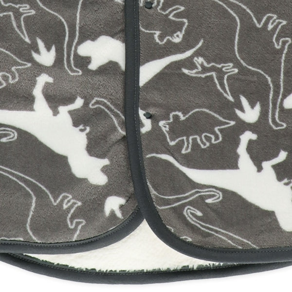 西松屋 ELFINDOLL マイクロフリース裏ボアロングポンチョ（恐竜） 正規品