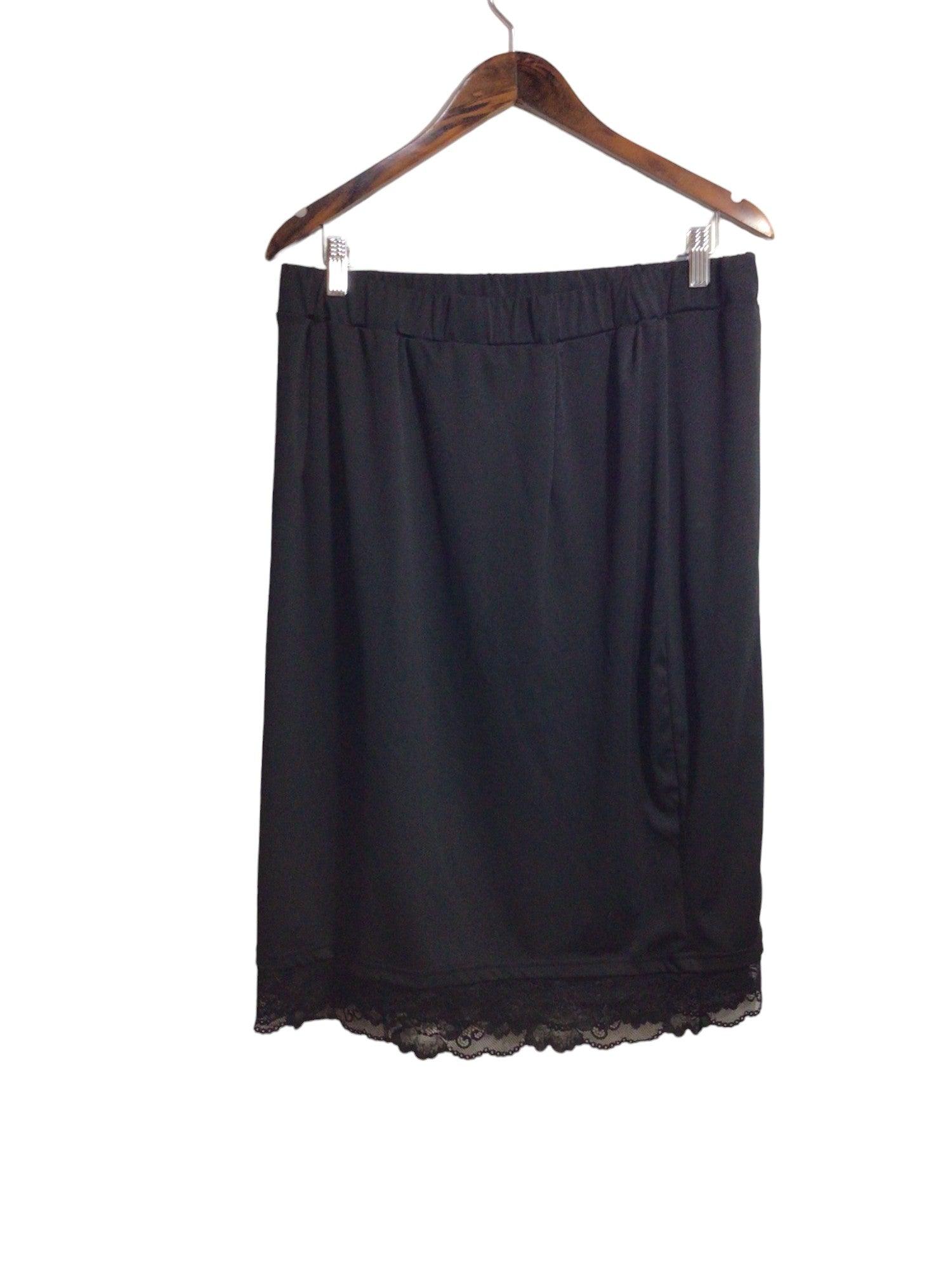 SHEIN Women Casual Skirts Regular fit in Black - 3XL