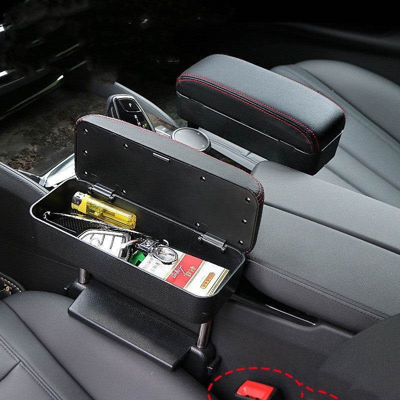 Car Armrest Box Centre Console with Wireless Charging & Adjustable Armrest Pad