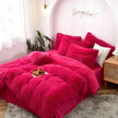 Mink Velvet Four Piece Set Long Plush Crystal Velvet Duvet Cover