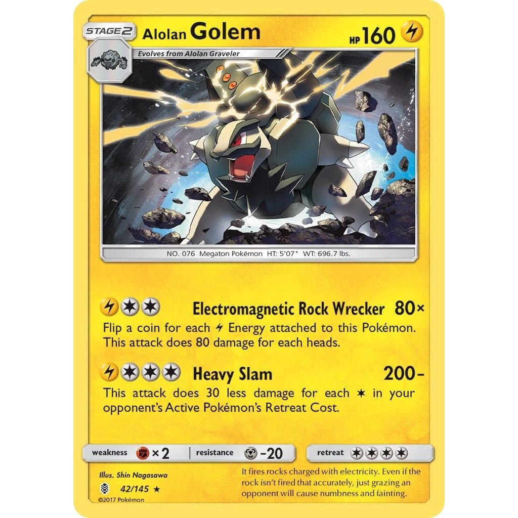 Alolan Golem (42/145) (SM02)
