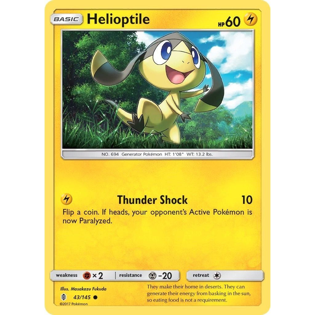 Helioptile (43/145) (SM02)