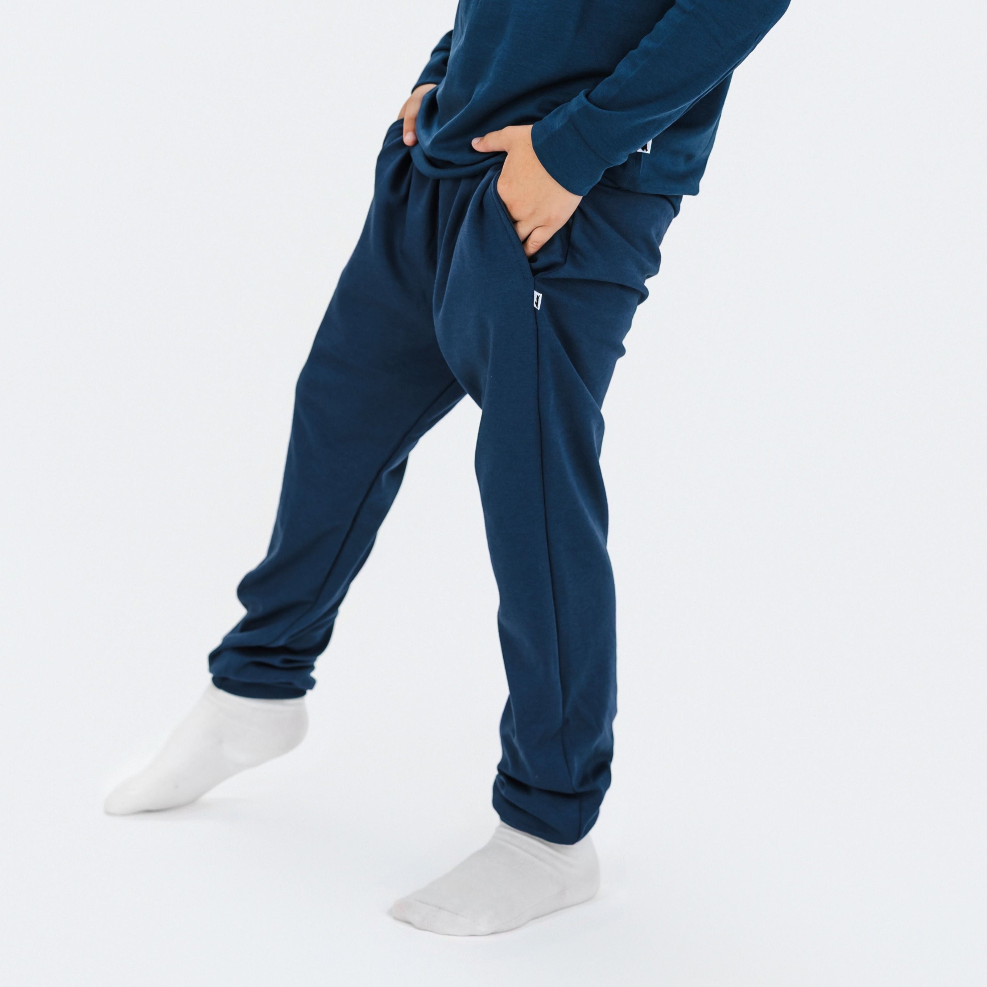 Youth Lightweight Bamboo Joggers | Navy