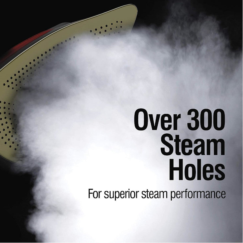 CHI 13101C Steam Iron for Clothes with Titanium Infused Ceramic Soleplate - Blemished package with full warranty