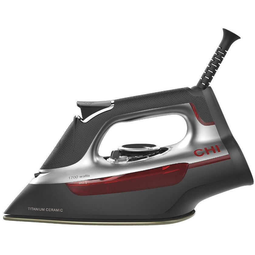 CHI 13101C Steam Iron for Clothes with Titanium Infused Ceramic Soleplate - Blemished package with full warranty