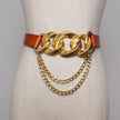 Street shot fashion metal chain link Waist Belt women