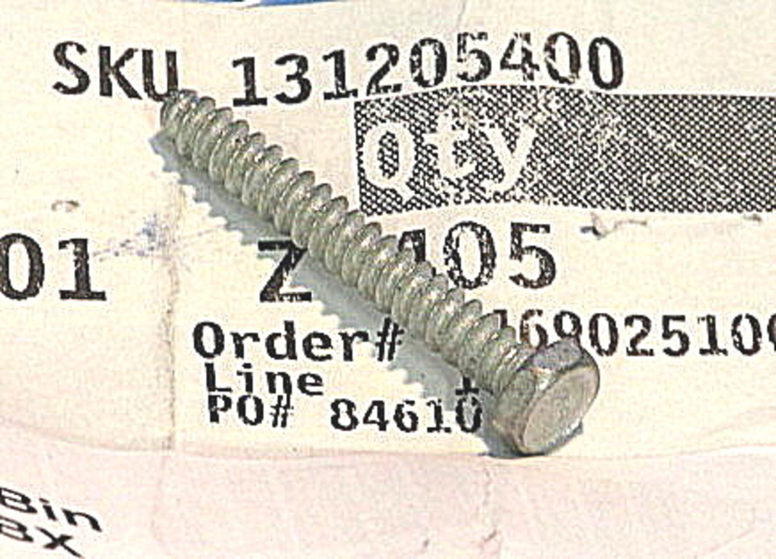 Frigidaire Dryer Part 131205400 - Replacement Screw