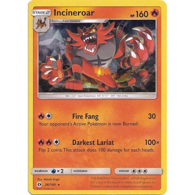Incineroar - 026/149 (Cracked Ice Holo) (026/149) (PR)