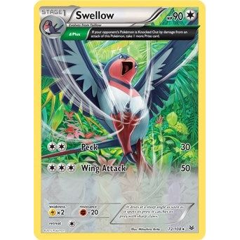 Swellow - 72/108 (XY Roaring Skies) (072/108) (PR)