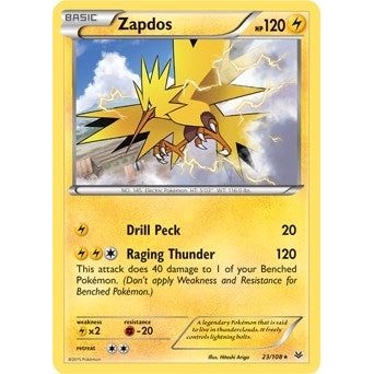 Zapdos - 23/108 (XY Roaring Skies) (023/108) (PR)