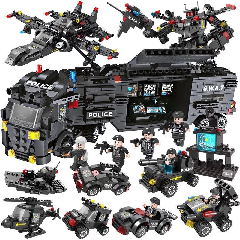 Police Building Blocks Set for Kids – ABS Plastic STEM Construction Toy Canada & USA