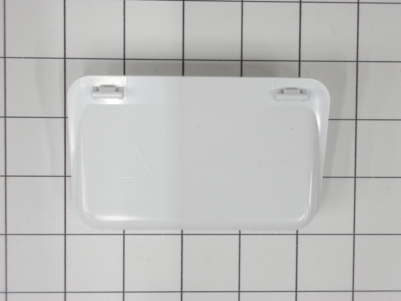 Poignée de porte de sécheuse Frigidaire 131644700, blanche.