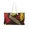 Autumn Fern Pattern Weekender Bag | Fall Leaf Large Tote Bag