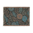 Floral Woven Blanket — Reversible Boho Throw for Living Room & Bedroom
