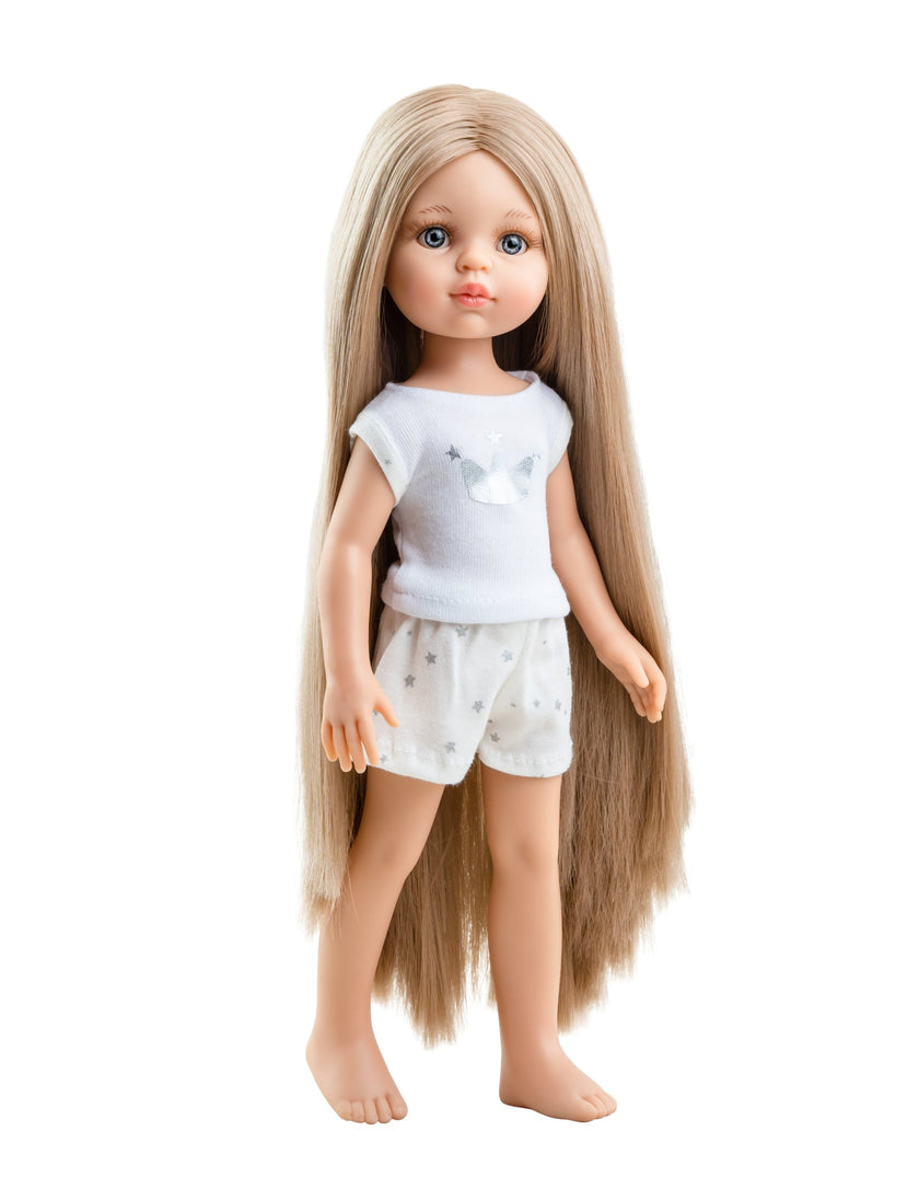Las Amigas Doll - Carla with long hair in pajamas - Paola Reina