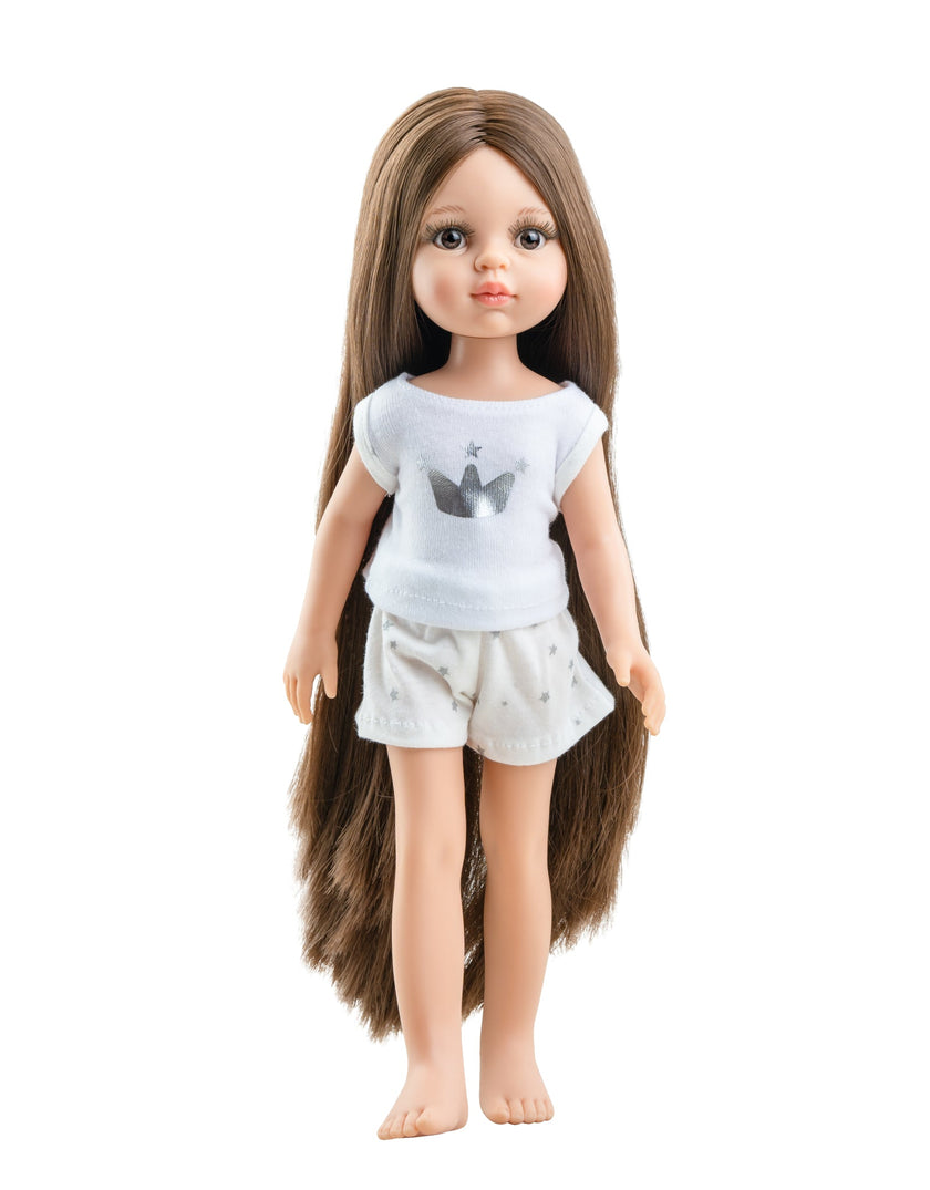 Las Amigas Doll - Carol with long hair in pajamas - Paola Reina