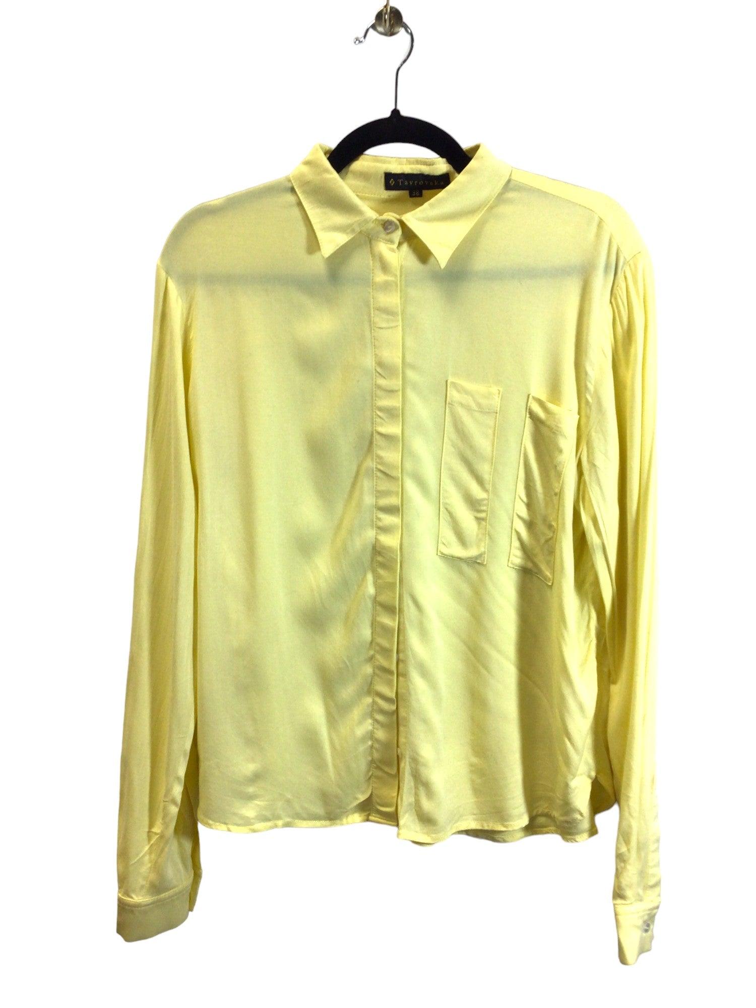 TAVROVSKA Women Button Down Tops Regular fit in Yellow - 38