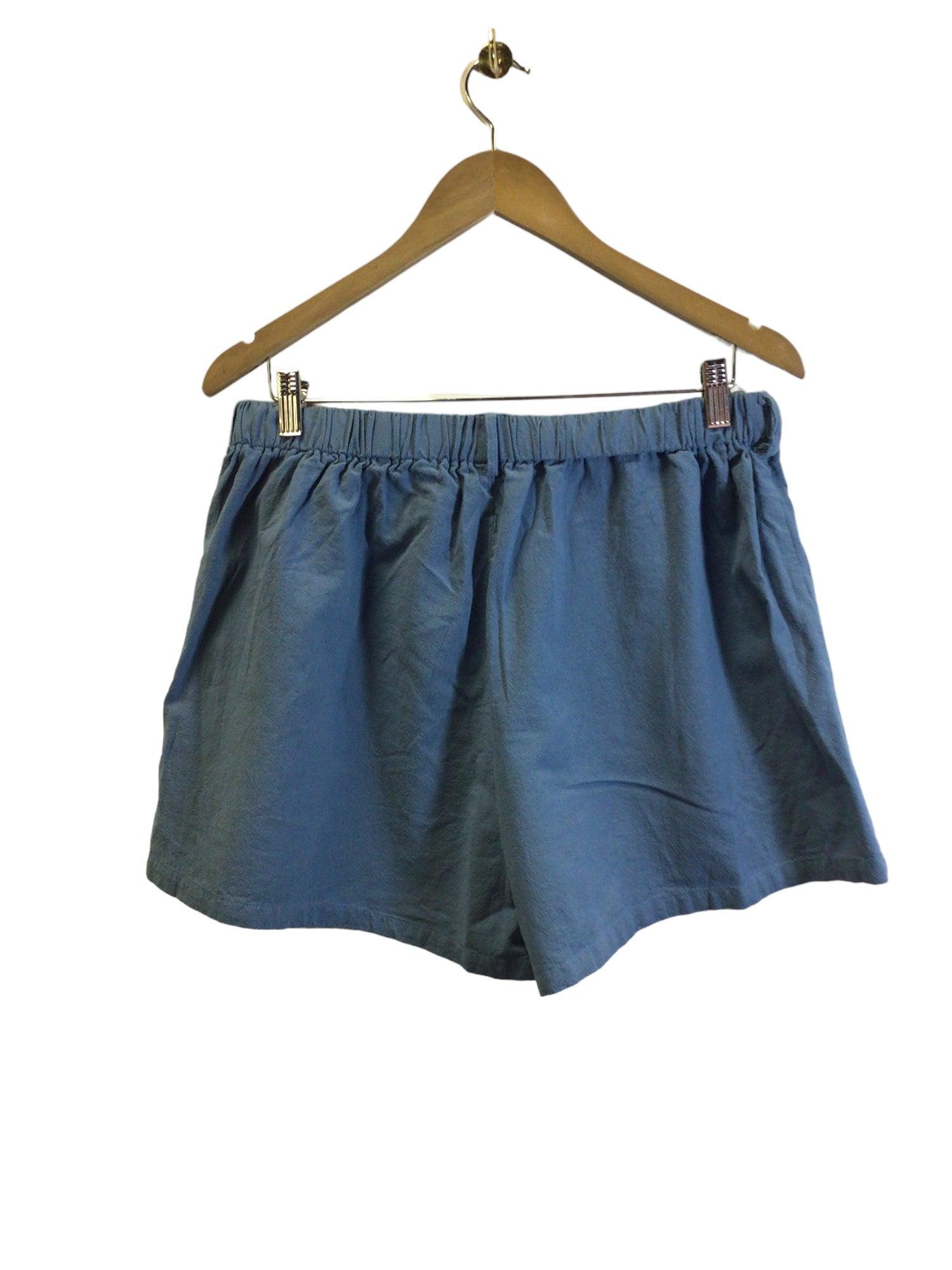 SHEIN Women Classic Shorts Regular fit in Blue - 1XL