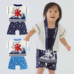 [Pre-Order] Happi-Style Jinbei Set: Shaved Ice Pattern 2-Piece Set with Apron Overall (Save 50% in January)