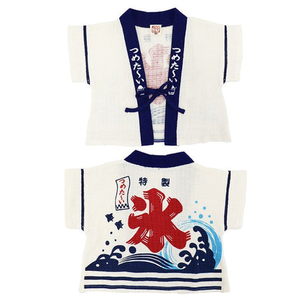 [Pre-Order] Happi-Style Jinbei Set: Shaved Ice Pattern 2-Piece Set with Apron Overall (Save 50% in January)