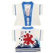 [Pre-Order] Happi-Style Jinbei Set: Shaved Ice Pattern 2-Piece Set with Apron Overall (Save 50% in January)