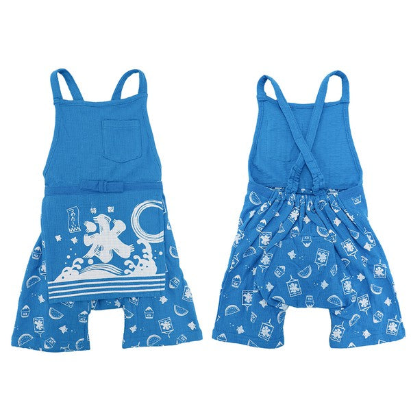 [Pre-Order] Happi-Style Jinbei Set: Shaved Ice Pattern 2-Piece Set with Apron Overall (Save 50% in January)