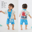 [Pre-Order] Happi-Style Jinbei Set: Shaved Ice Pattern 2-Piece Set with Apron Overall (Save 50% in January)