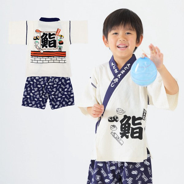 [Pre-Order] Happi-Style Jinbei Set: Sushi Pattern 2-Piece Set (Save 50% in January)