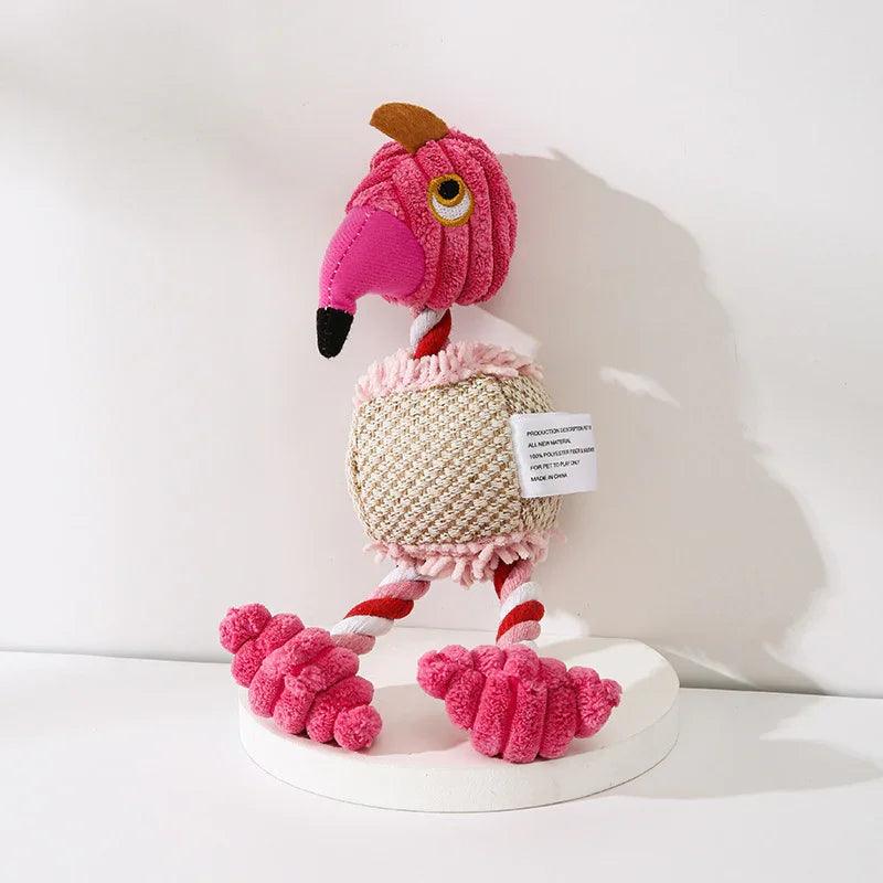 Pet Toy Donkey Shape Corduroy Chew Toy For Dogs Puppy Squeaker Squeaky Plush Bone Molar Dog Toy Pet Training Dog