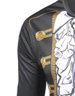 Men’s Pirate Compression Shirt – Long Sleeve Novelty Workout Gym Training Top
