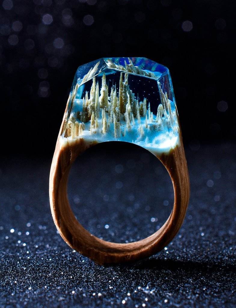 Resin wood ring