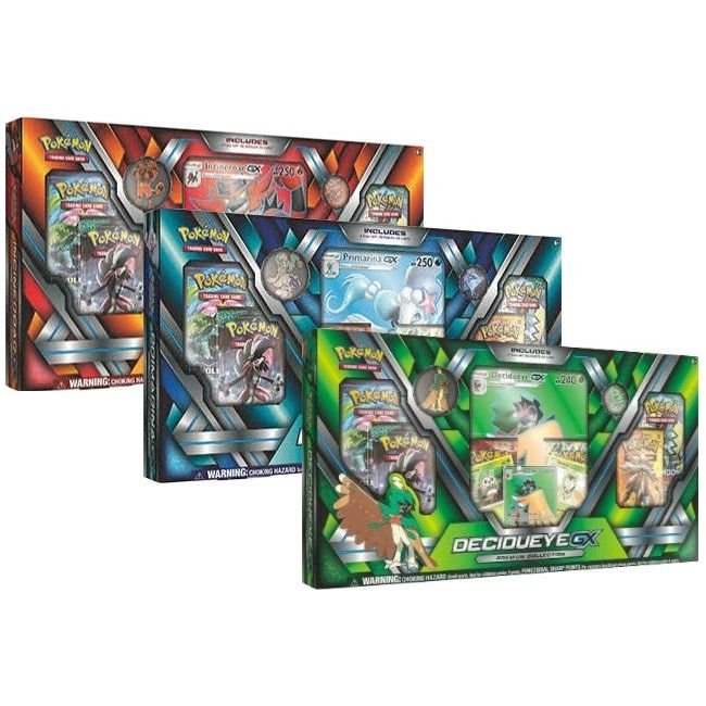 Premium Collection [Set of 3] Decidueye GX, Primarina GX, & Incineroar GX