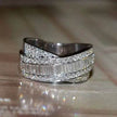 Fashion Temperament copper micro-set ladies ring