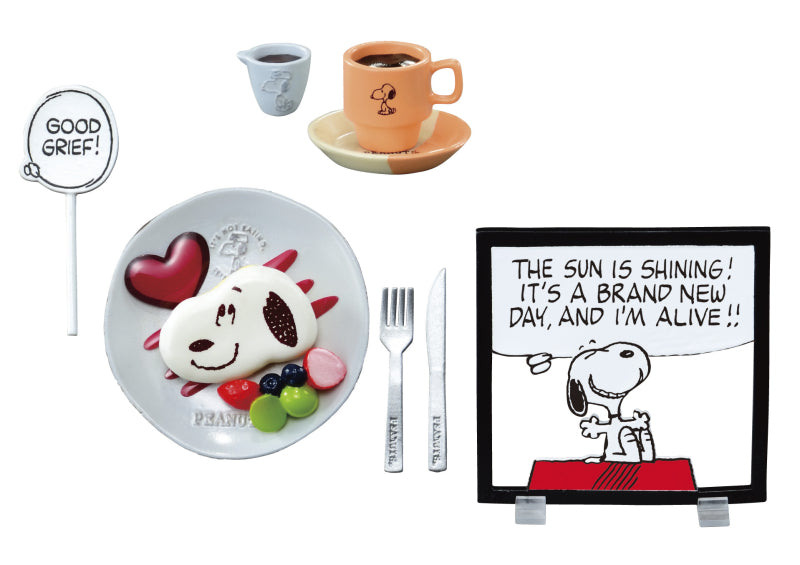 Snoopy Peanuts Cafes tour with you! (1 Random Box) (Re-ment Blind Box)