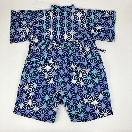 [Pre-Order] Made in Japan Jinbei Set: Hemp Leaf Pattern 2-Piece Set (Tsumugi Cotton) (Save 50% in January)