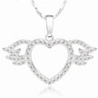Women Fashion Angel love pendant Necklace Gold Silver