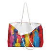 Abstract Colorful Paint Strokes Weekender Bag | Bright Travel Bag