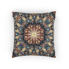 Geometric Mandala Woven Pillow | Boho Mosaic Throw Pillow