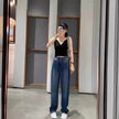 High Waist Elastic Baggy Jeans Pant For Women