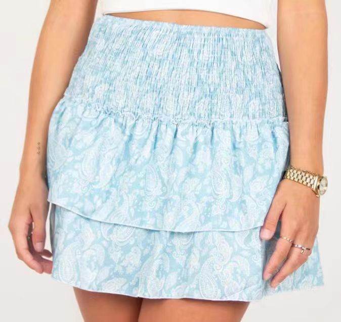Leisure Versatile Lotus Leaf Women's Mini layered Skirt