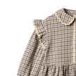 L/S Alissa Dress  | Blue Check | Wheat Kids