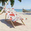 Beach Towel — Red Heart Pattern Valentine Beach Towel