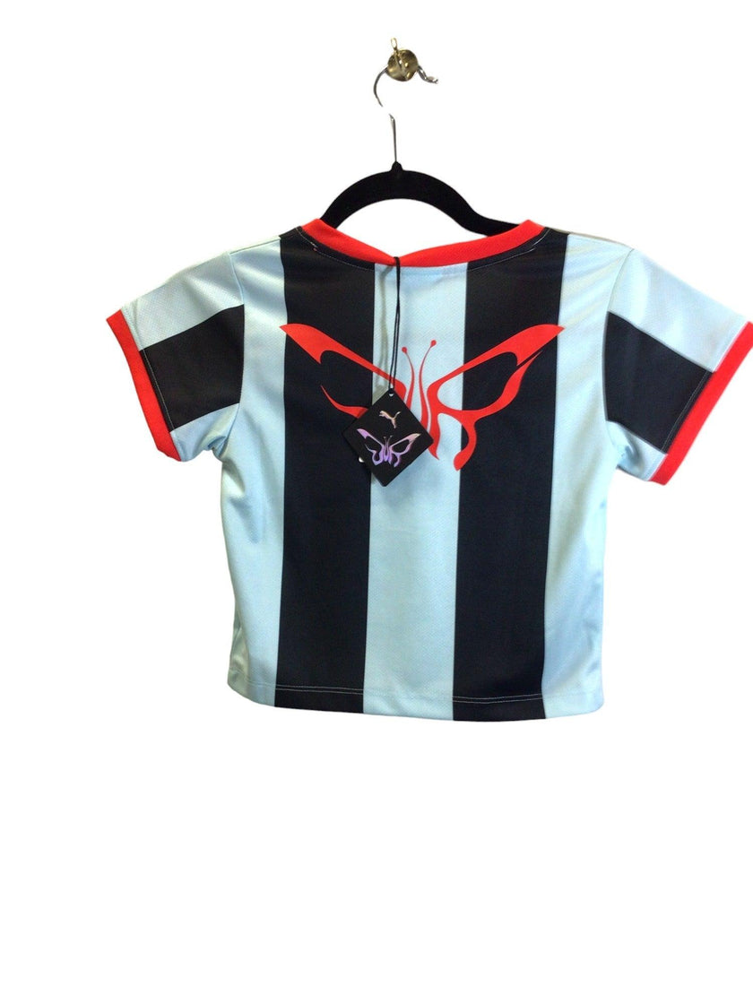 PUMA Women Crop Tops Regular fit in Blue - XXS