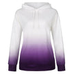Women Tie-dye print hooded long sleeves