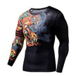 Men’s Dragon MMA Compression Rash Guard – Long Sleeve BJJ Grappling Training Shirt